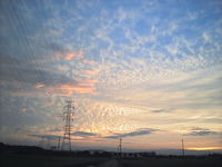 本日の夕日