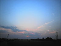 本日の夕焼け